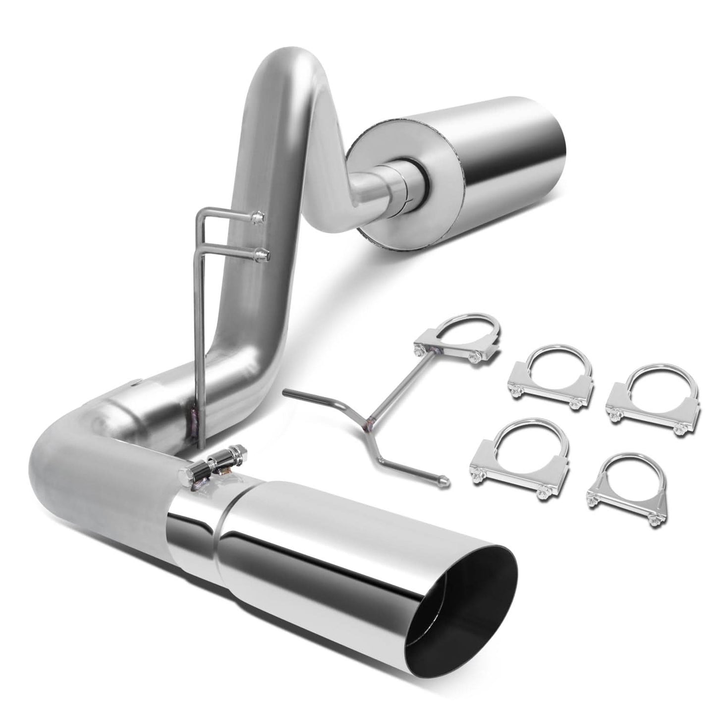 98-01 Dodge Ram 1500 2500 3500 Catback Exhaust Single Tip Stainless Steel