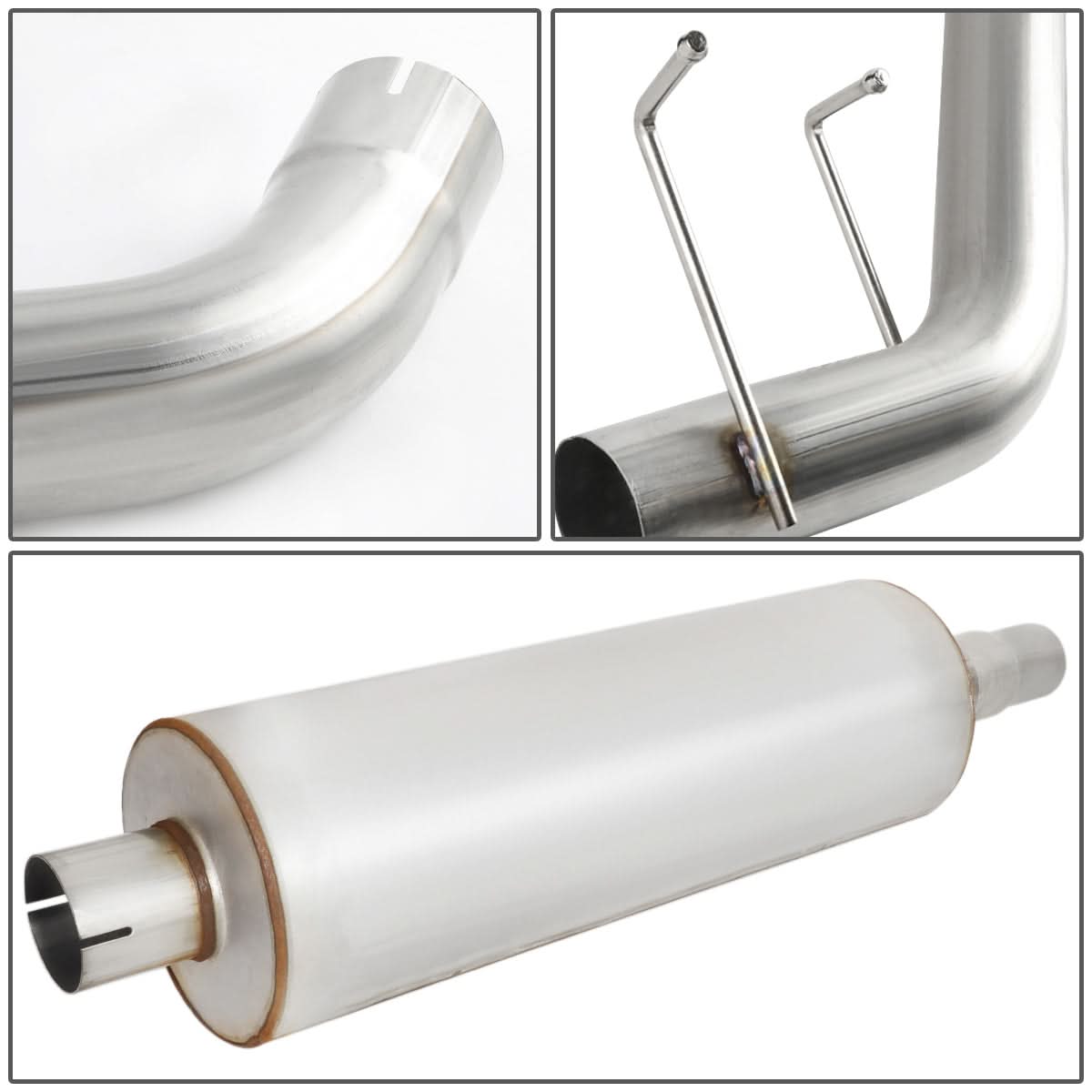 98-01 Dodge Ram 1500 2500 3500 Catback Exhaust Single Tip Stainless Steel