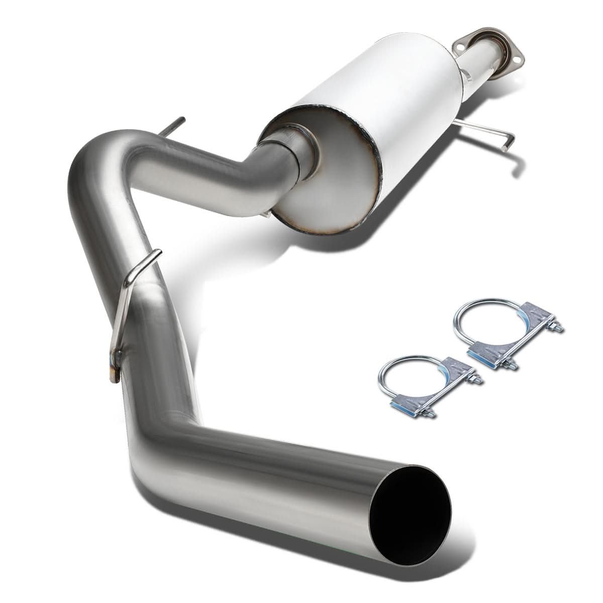 2011-2014 Ford F-150 3.5L Crew Cab Catback Exhaust Single Tip Stainless Steel