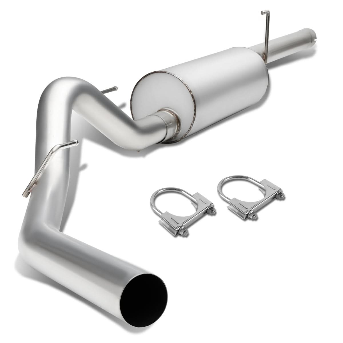10-14 Ford F-150 6.2L Extended Cab Single Tip Catback Exhaust - Stainless Steel