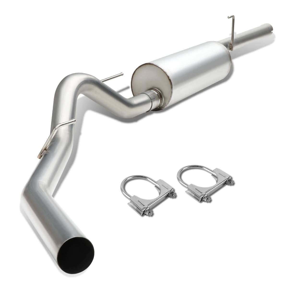 10-14 Ford F-150 6.2L Extended Cab Single Tip Catback Exhaust - Stainless Steel
