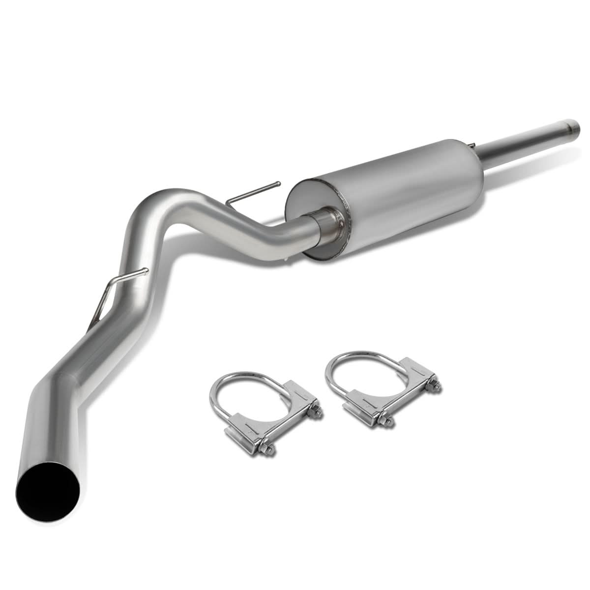 10-14 Ford F-150 6.2L Extended Cab Single Tip Catback Exhaust - Stainless Steel