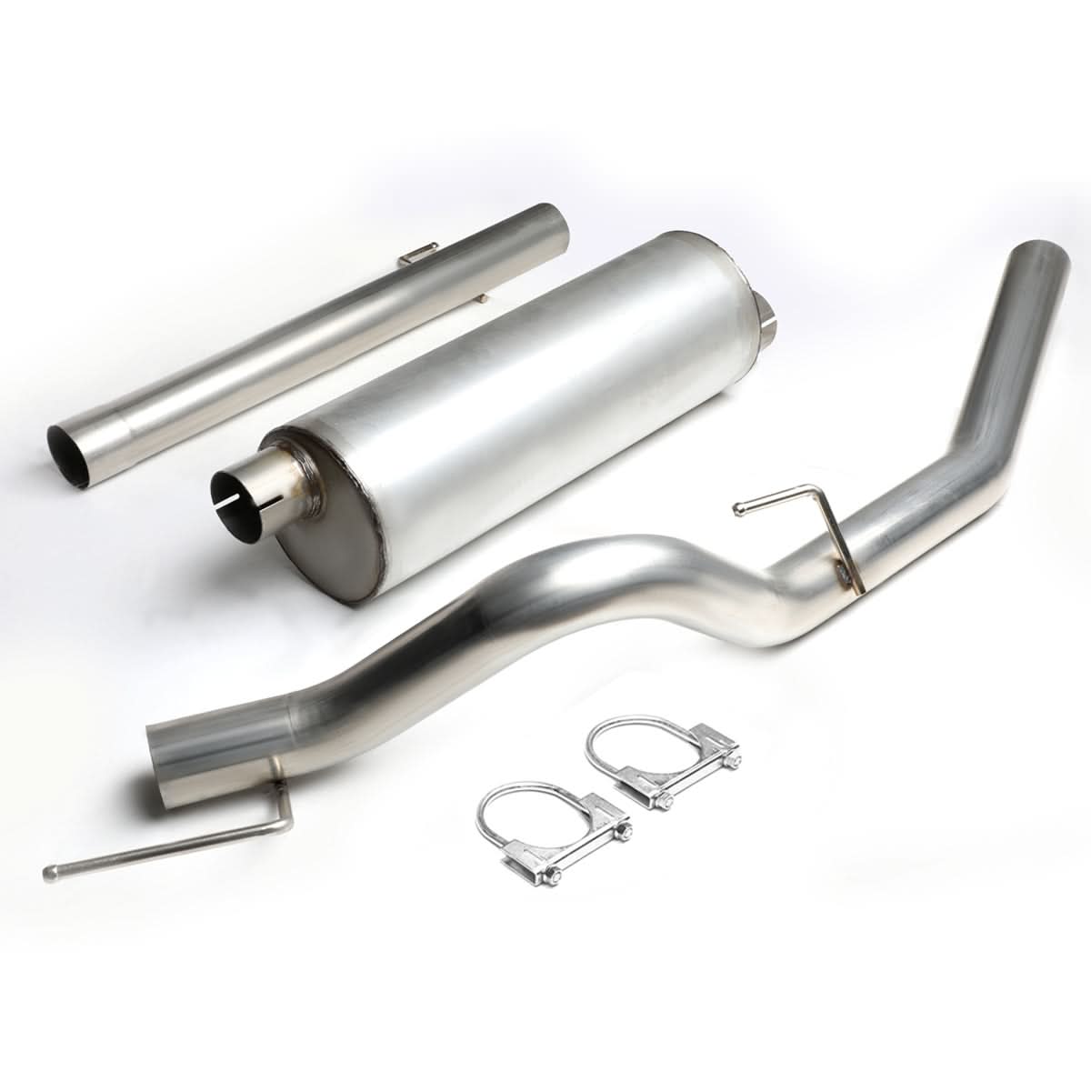 10-14 Ford F-150 6.2L Extended Cab Single Tip Catback Exhaust - Stainless Steel