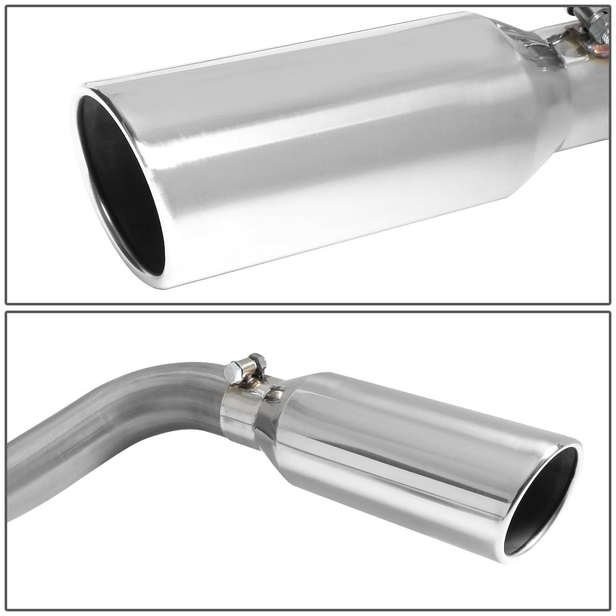 2015-2019 Ford F-150 Dual Tip Catback Exhaust System Stainless Steel