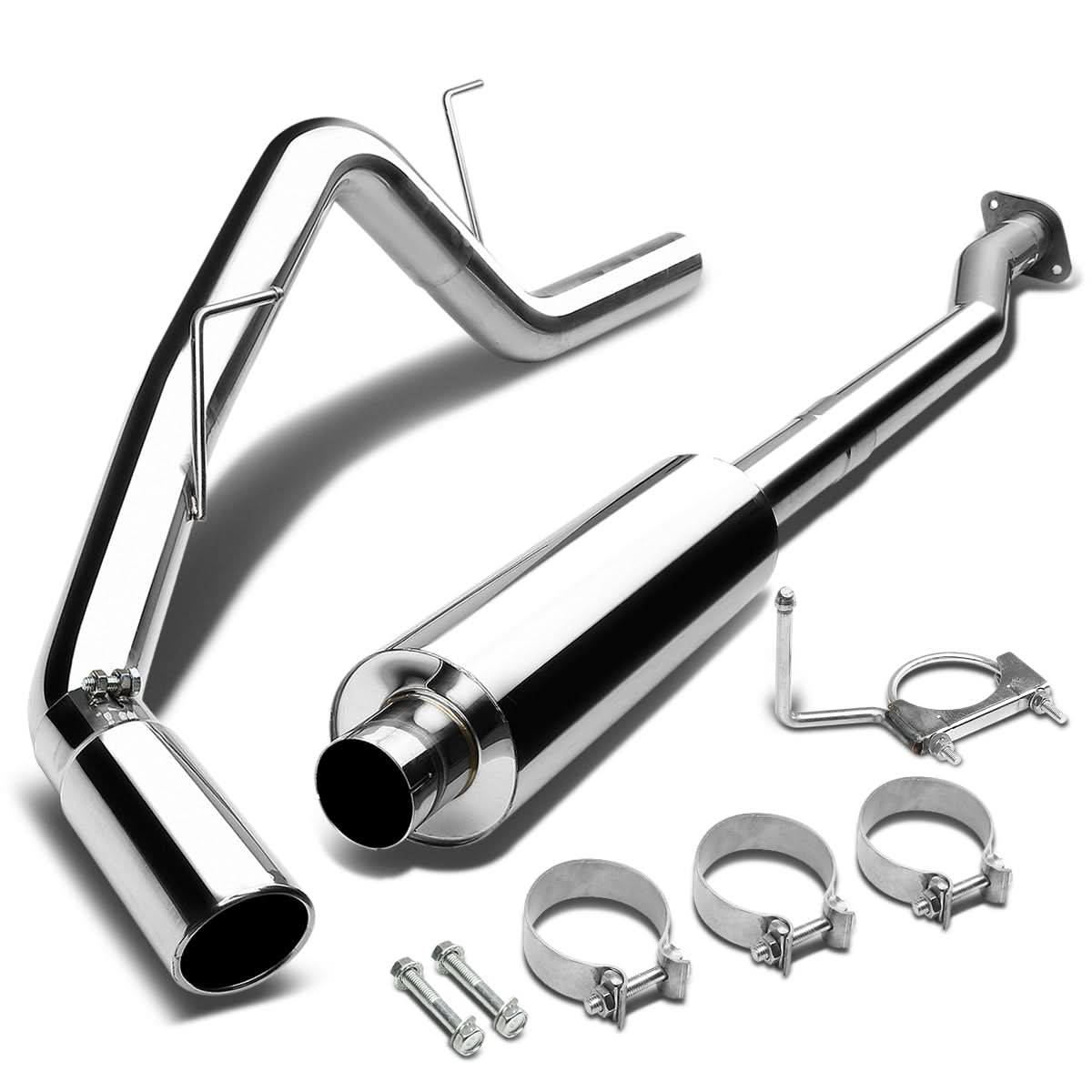 97-04 Ford F-150 Catback Exhaust System Single Tip Stainless Steel