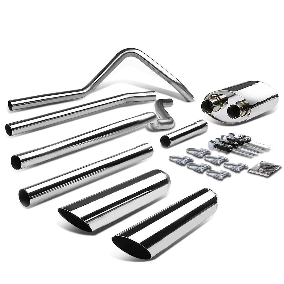 2004-2010 Ford F-150 Type-2 Style Catback Exhaust Stainless Steel