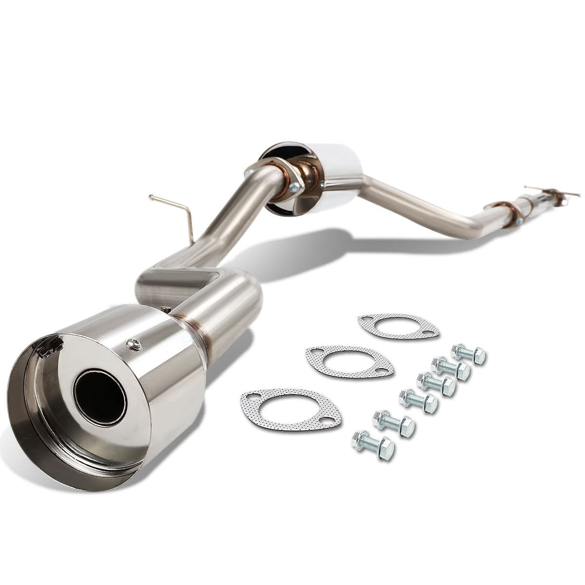 00-04 Ford Focus Single Tip Catback Exhaust Stainless Steel