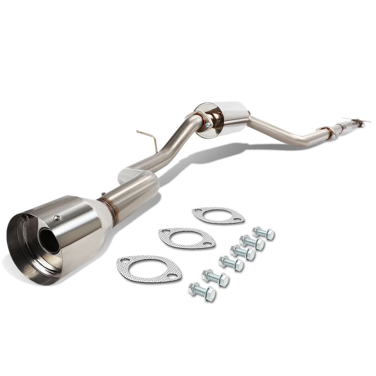 00-04 Ford Focus Single Tip Catback Exhaust Stainless Steel