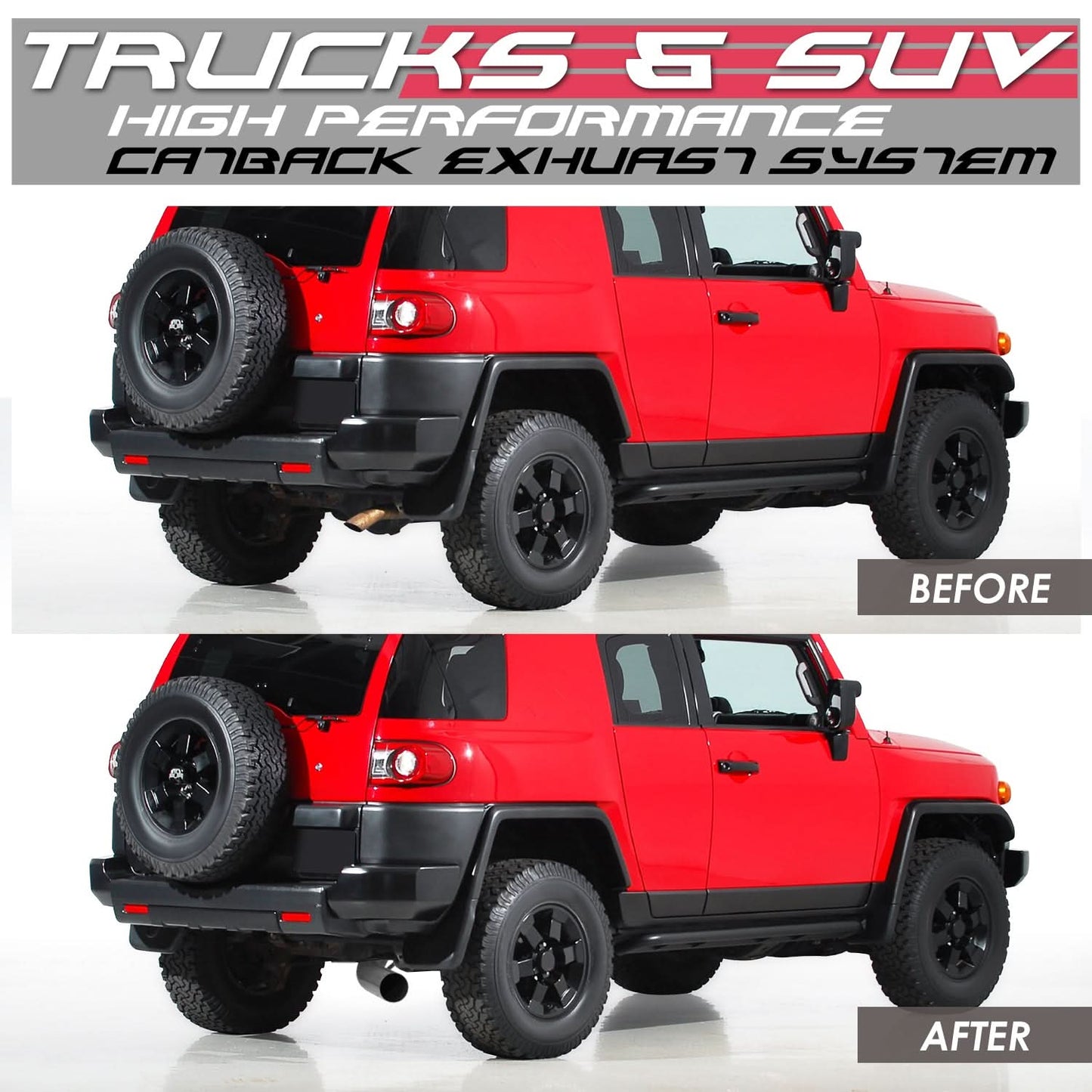 07-14 Toyota FJ Cruiser Catback Exhaust System - Stainless Steel