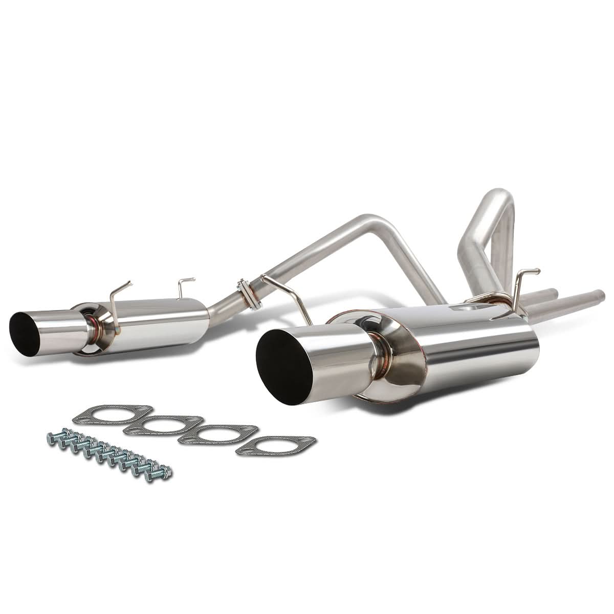 11-14 Ford Mustang 3.7L V6 Dual Tip Catback Exhaust Stainless Steel