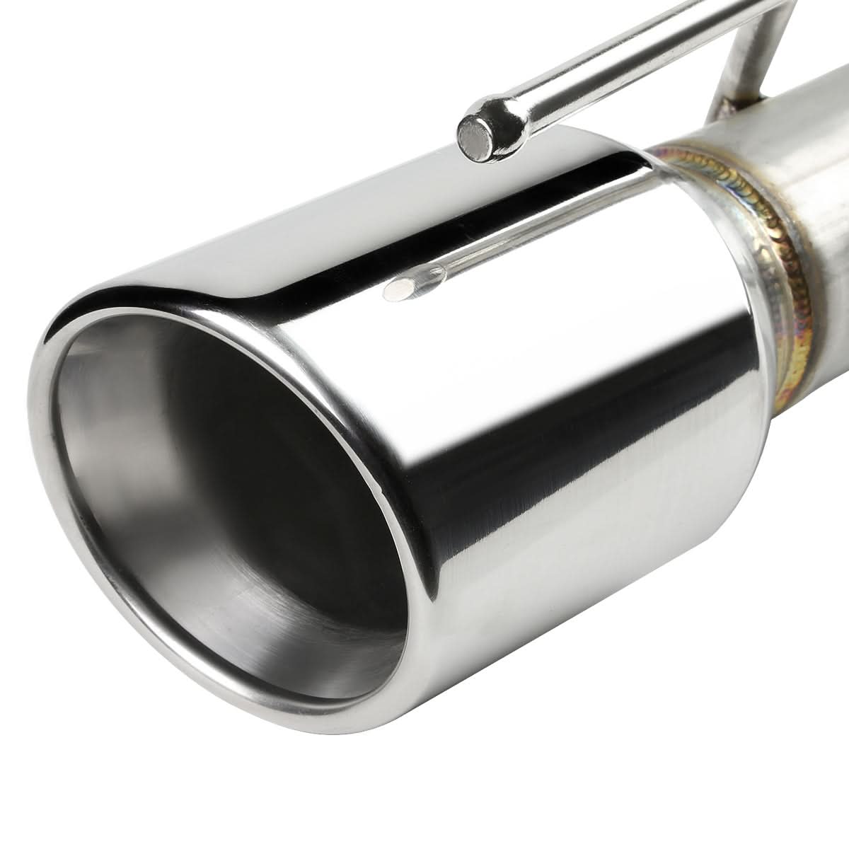 1996-2004 Ford Mustang V8 Dual Rolled Tip Catback Exhaust - Stainless Steel