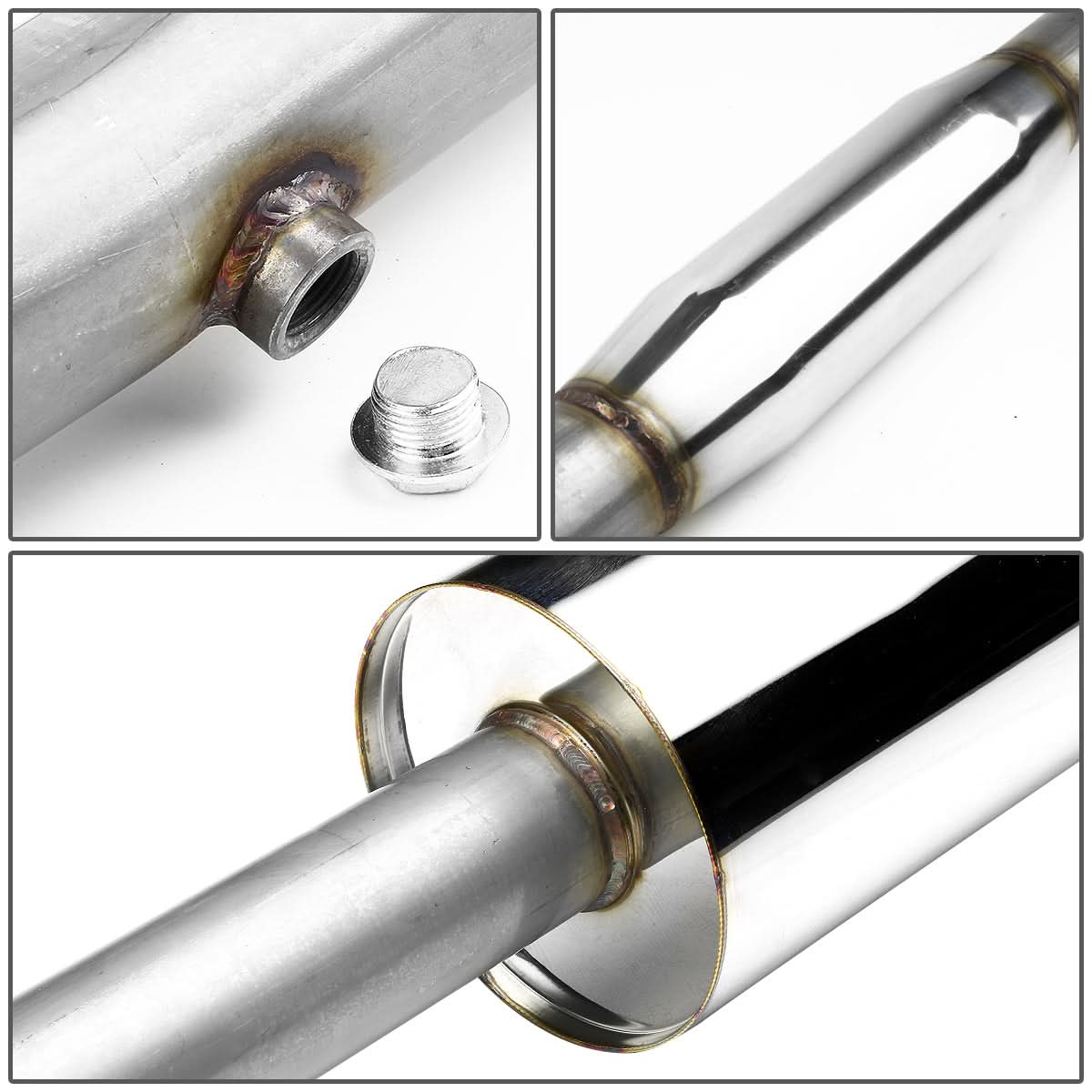 1999-2003 Mitsubishi Galant Single Tip Catback Exhaust Stainless Steel