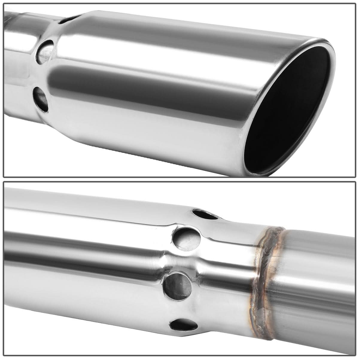 07-10 Chevy Silverado GMC Sierra 2500HD 3500HD Filter Back Exhaust Stainless