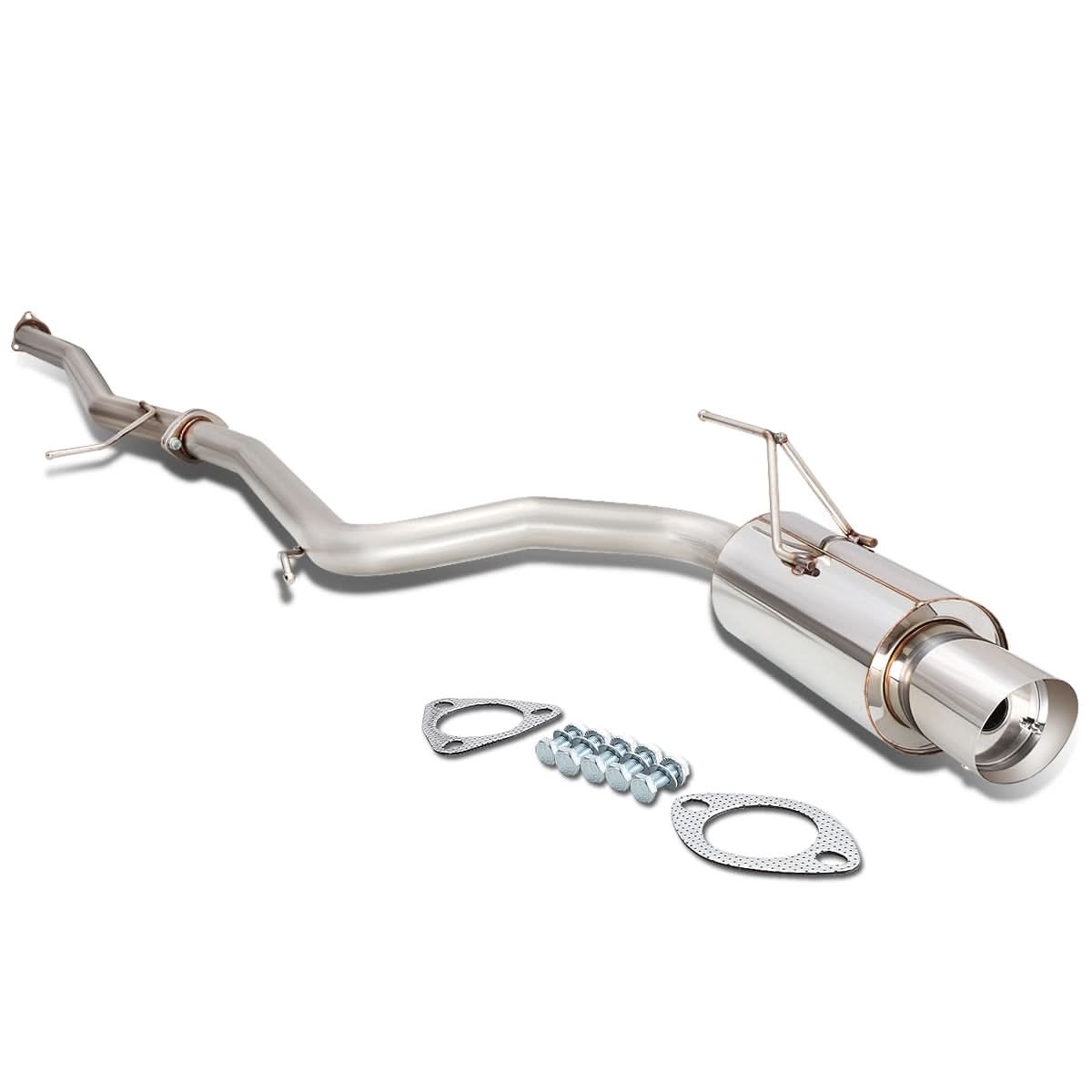 03-06 Honda Accord 2DR Single Tip Catback Exhaust - Stainless Steel