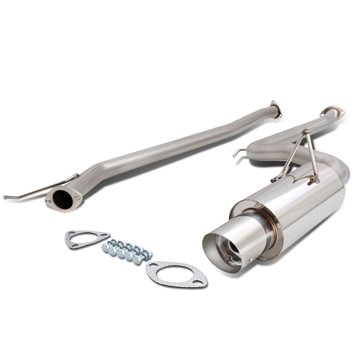 03-06 Honda Accord 2DR Single Tip Catback Exhaust - Stainless Steel