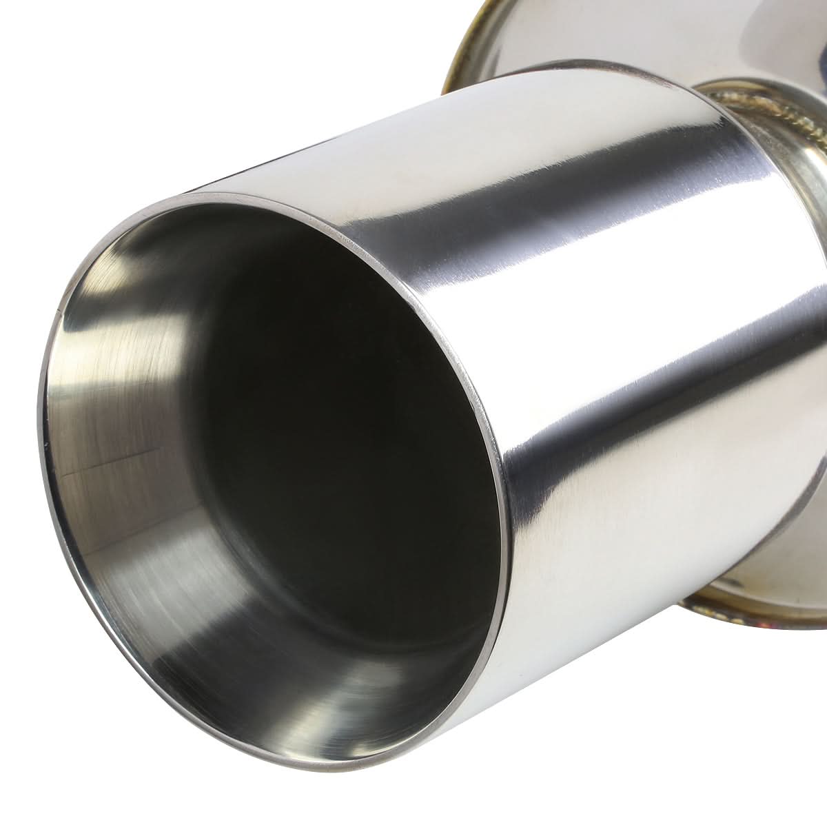 2001-2005 Honda Civic Catback Exhaust Single Rolled Tip Stainless Steel