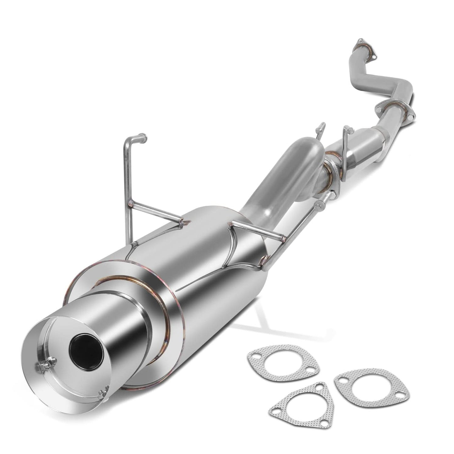01-05 Honda Civic EX Catback Exhaust Single Tip Stainless Steel