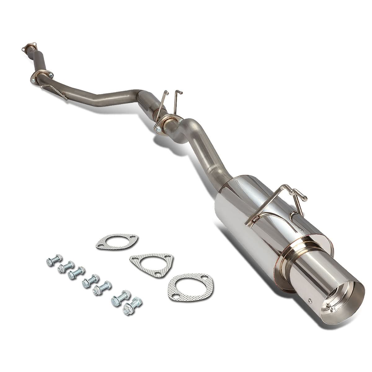 06-08 Honda Civic Si Catback Exhaust Single Tip Stainless Steel