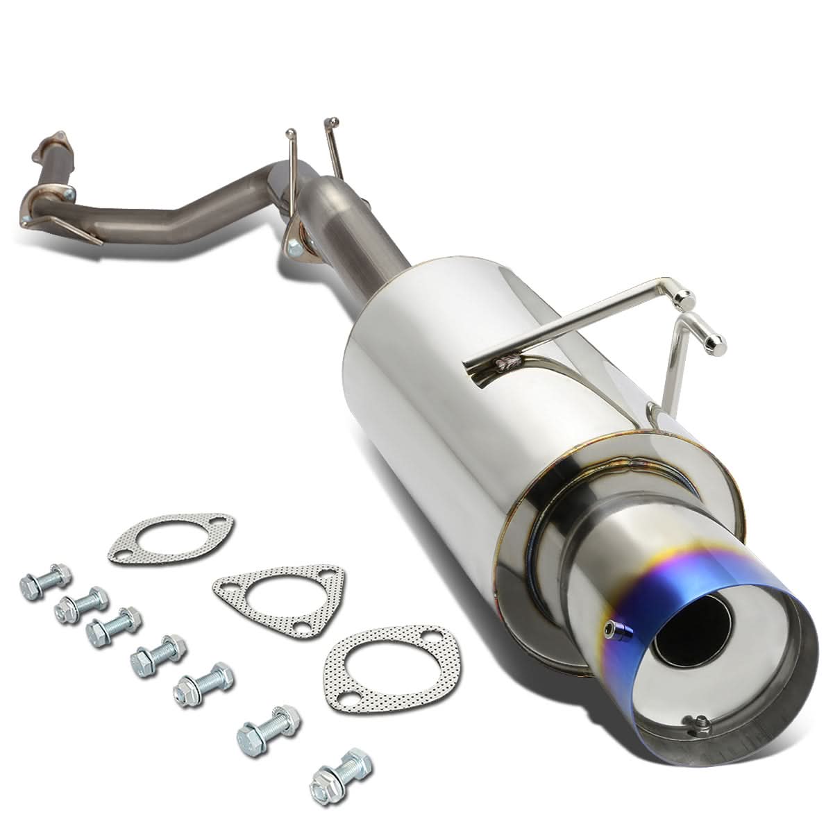 2006-2008 Honda Civic SI Catback Exhaust Single Burnt Tip Stainless Steel