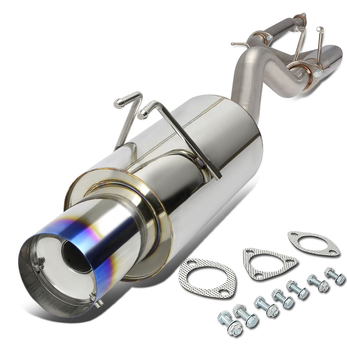 2006-2008 Honda Civic SI Catback Exhaust Single Burnt Tip Stainless Steel