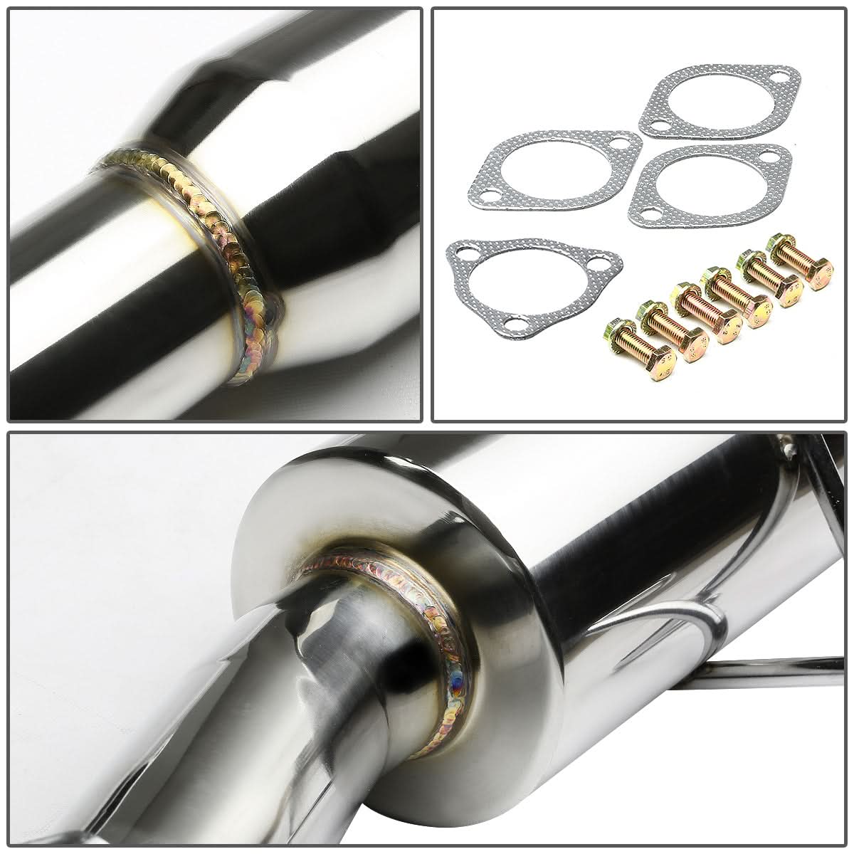 2012-2015 Honda Civic Catback Exhaust Single Tip Stainless Steel