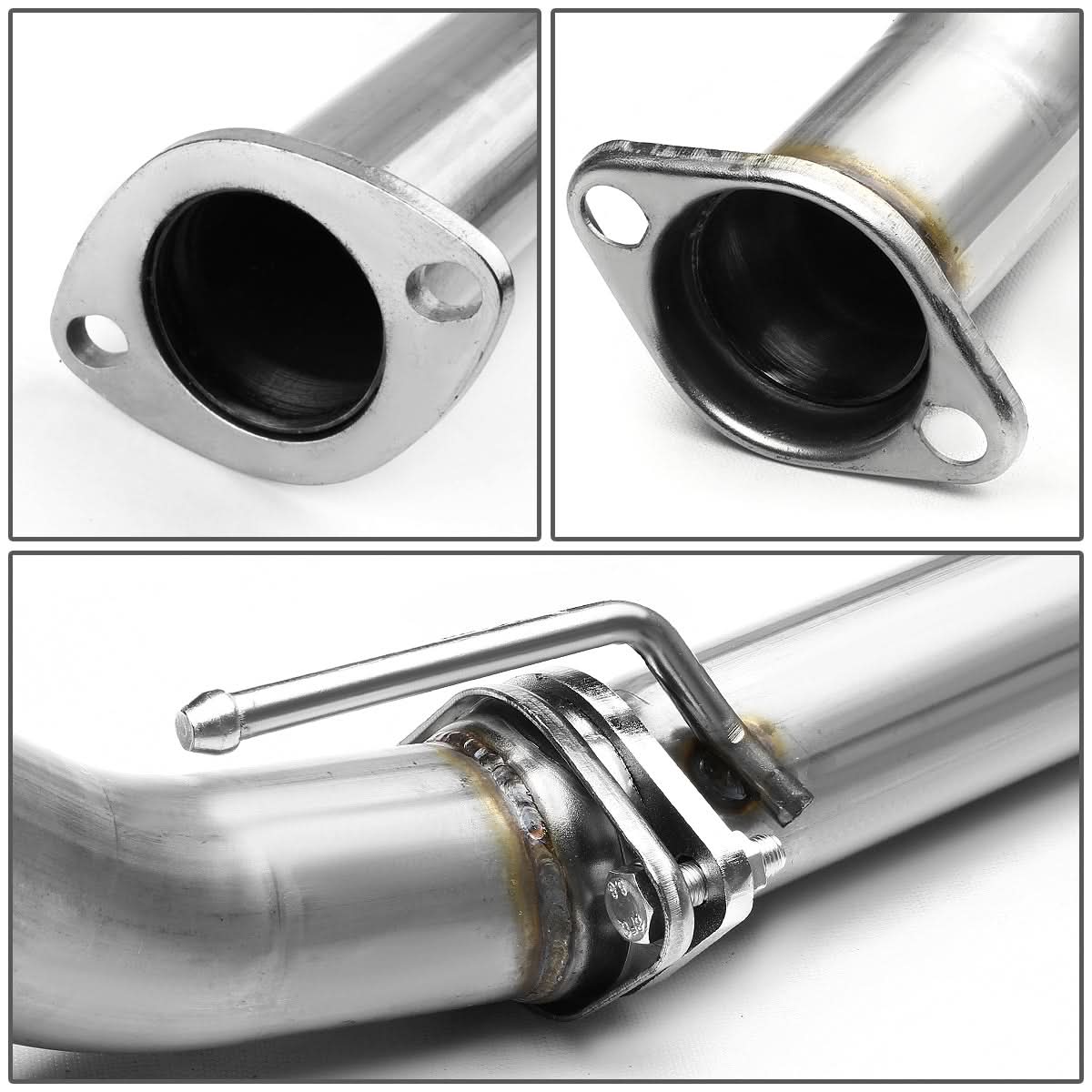 88-91 Honda CRX Catback Exhaust Single Rolled Tip Stainless Steel