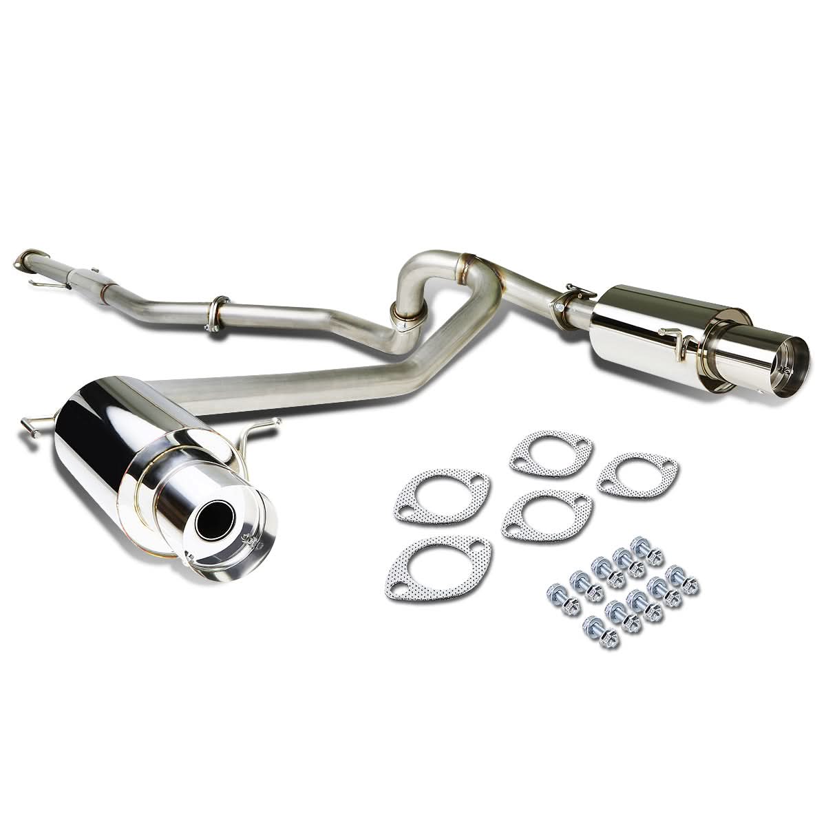 03-08 Hyundai Tiburon 2.0L Catback Exhaust Single Tip Stainless Steel