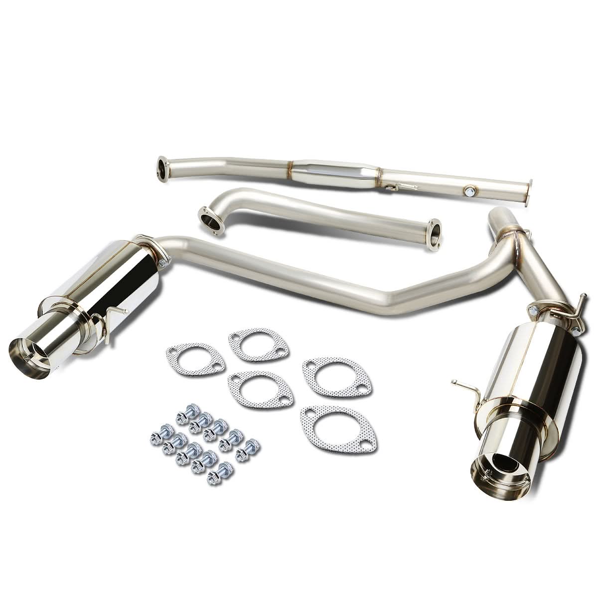 03-08 Hyundai Tiburon 2.0L Catback Exhaust Single Tip Stainless Steel