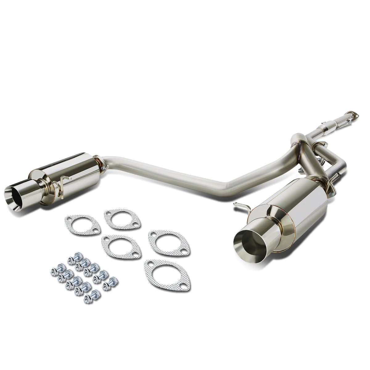 03-08 Hyundai Tiburon 2.0L Catback Exhaust Single Rolled Tip Stainless Steel