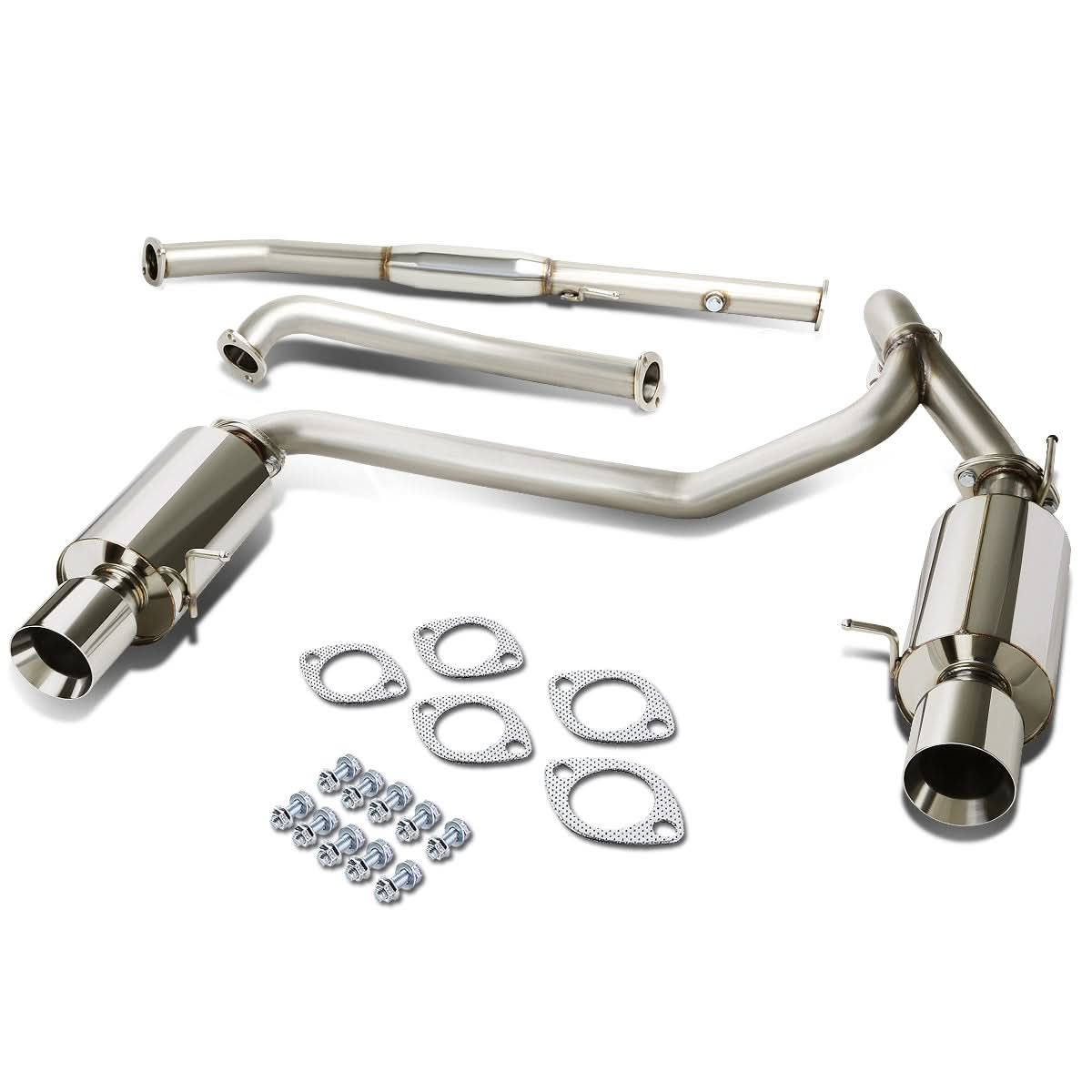 03-08 Hyundai Tiburon 2.0L Catback Exhaust Single Rolled Tip Stainless Steel