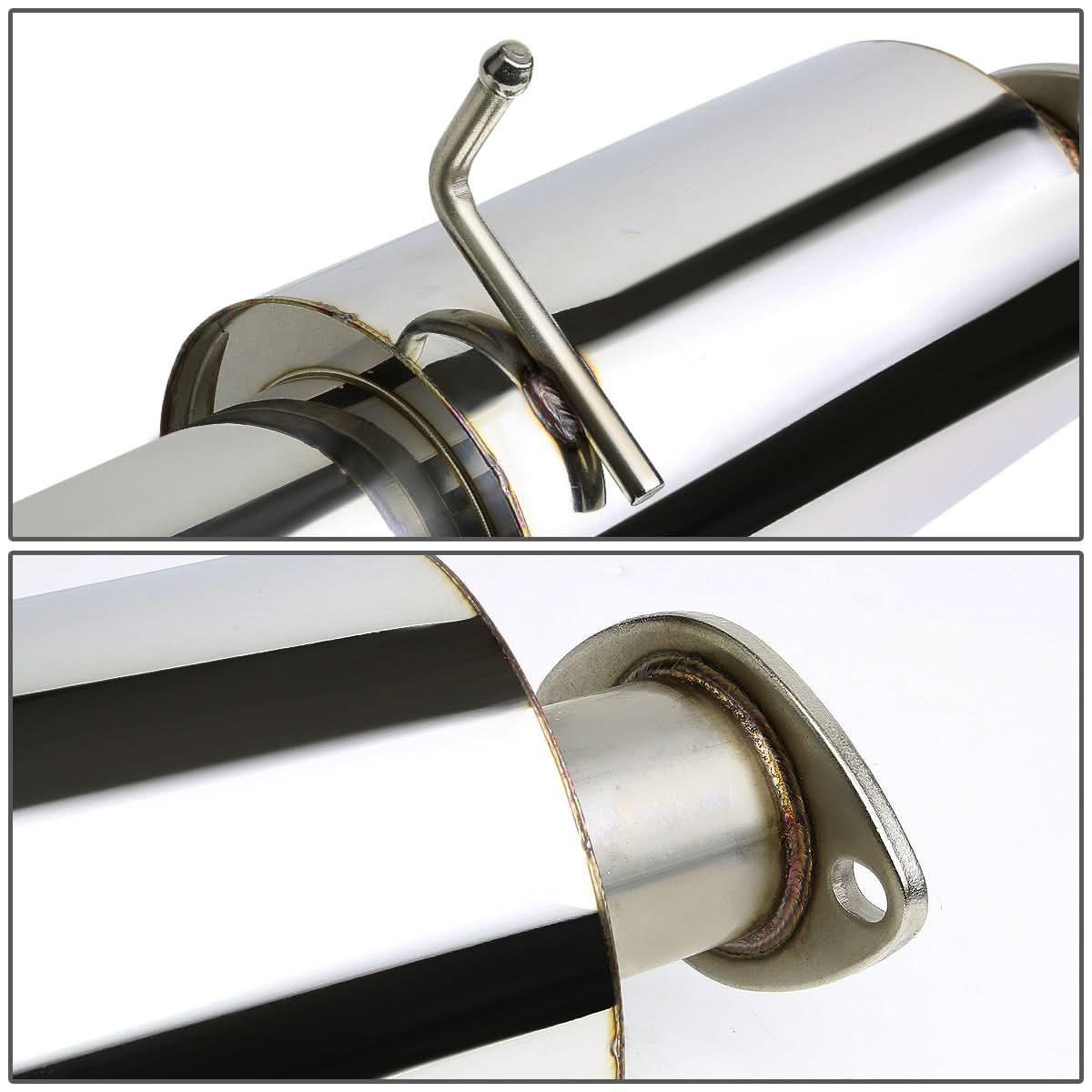 03-08 Hyundai Tiburon 2.0L Catback Exhaust Single Rolled Tip Stainless Steel