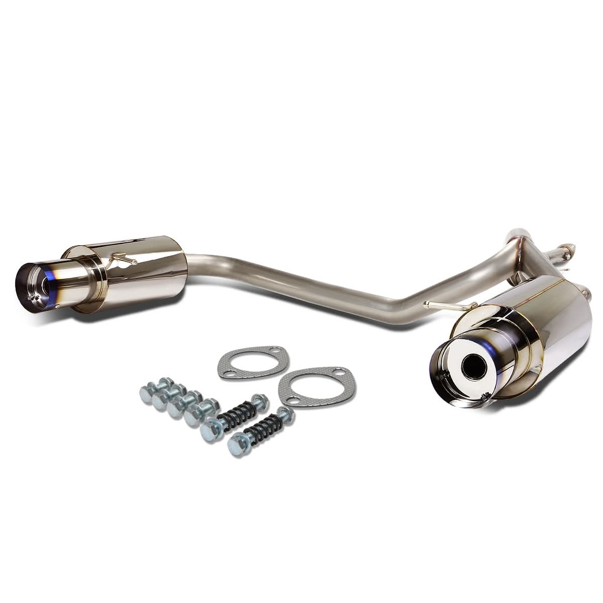 2003-2006 Hyundai Tiburon V6 Catback Exhaust Dual Burnt Tip Stainless Steel