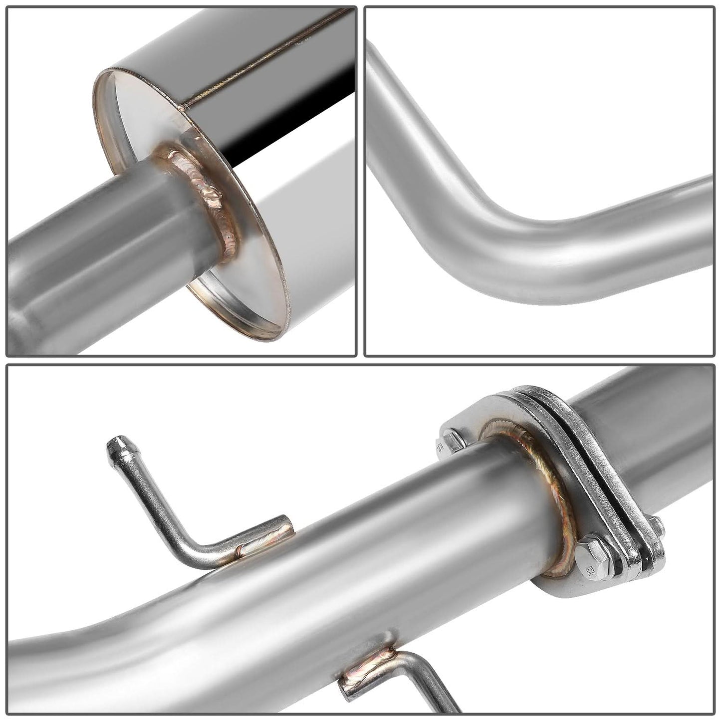 2001-2005 Lexus IS300 Catback Exhaust Single Burnt Tip Stainless Steel