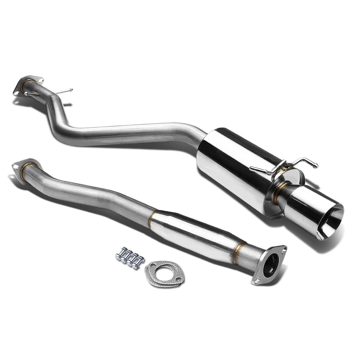 01-05 Lexus IS300 Single Rolled Tip Catback Exhaust - Stainless Steel