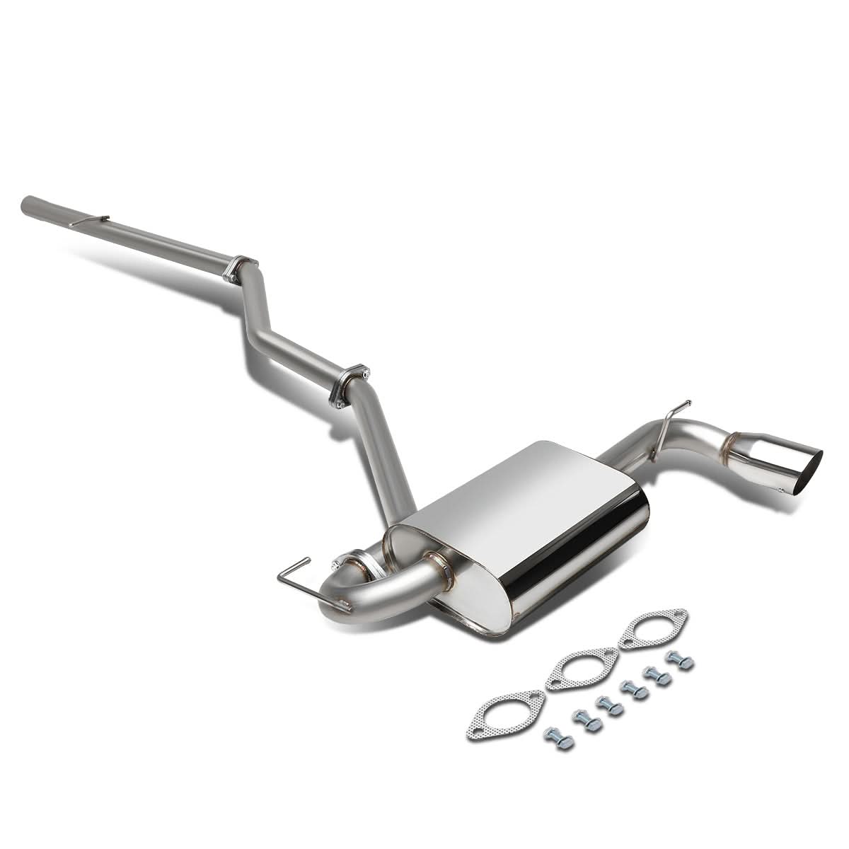 07-13 Jeep Patriot Catback Exhaust System Single Tip Stainless Steel