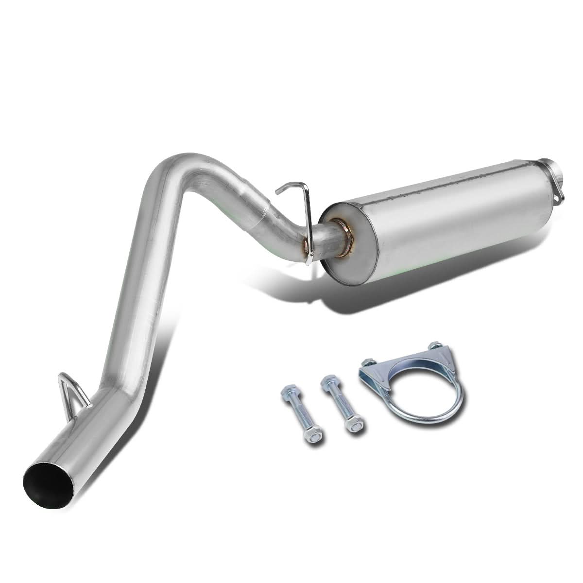 2000-2006 Jeep Wrangler Single Catback Exhaust System Stainless Steel