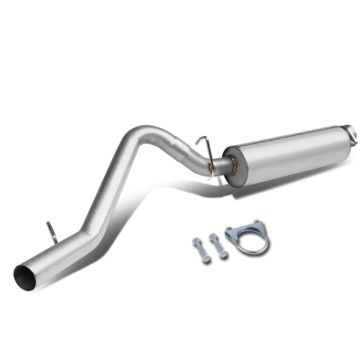 2000-2006 Jeep Wrangler Single Catback Exhaust System Stainless Steel