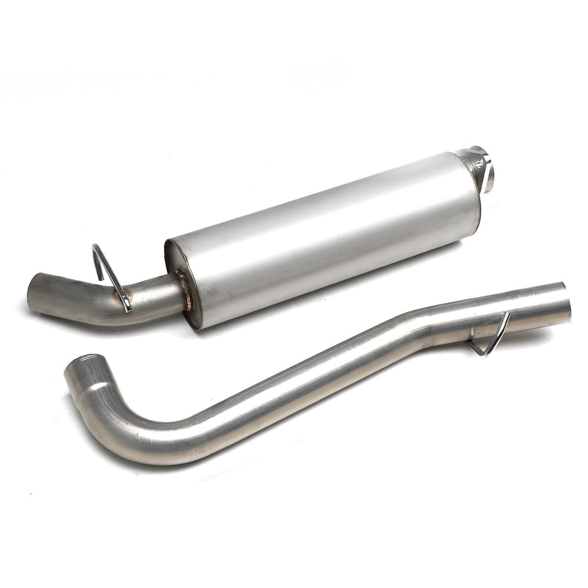 2000-2006 Jeep Wrangler Single Catback Exhaust System Stainless Steel