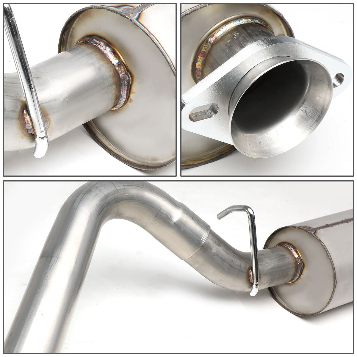 2000-2006 Jeep Wrangler Single Catback Exhaust System Stainless Steel