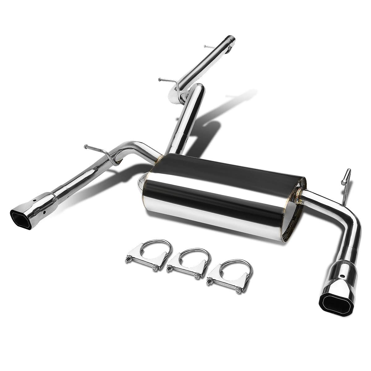 2007-2016 Jeep Wrangler 2DR Catback Exhaust System Stainless Steel