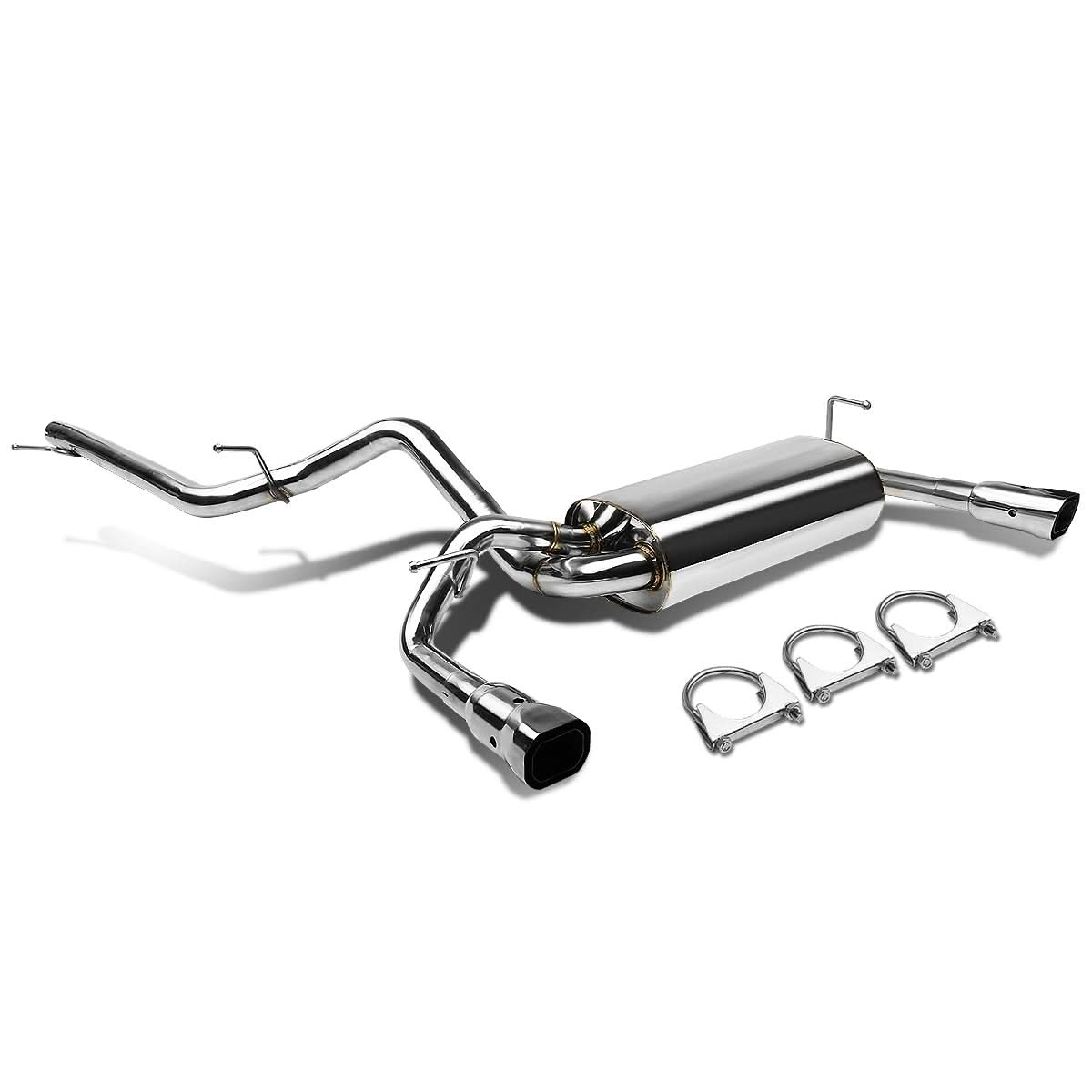 2007-2016 Jeep Wrangler 2DR Catback Exhaust System Stainless Steel