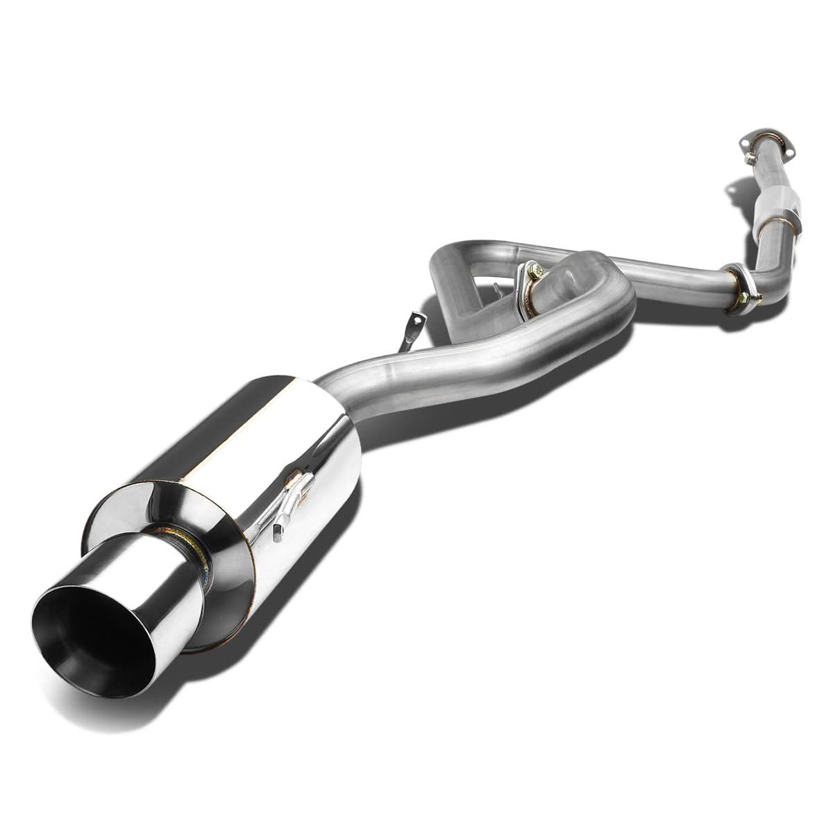 2000-2005 Mitsubishi Eclipse Catback Exhaust Single Rolled Tip Stainless