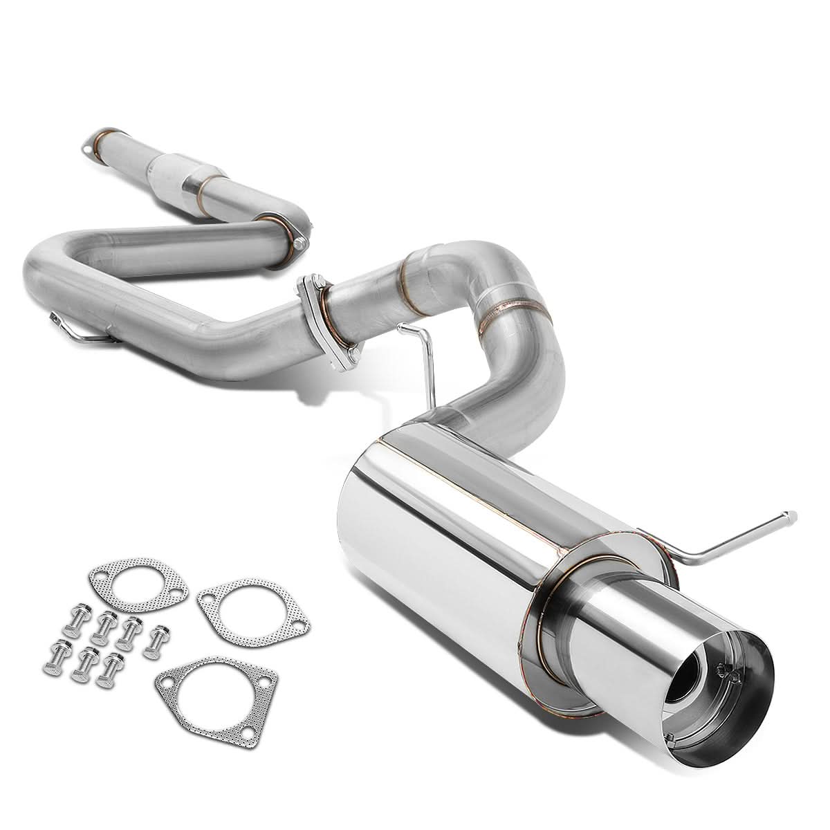 2000-2005 Mitsubishi Eclipse V6 Single Tip Catback Exhaust Stainless Steel