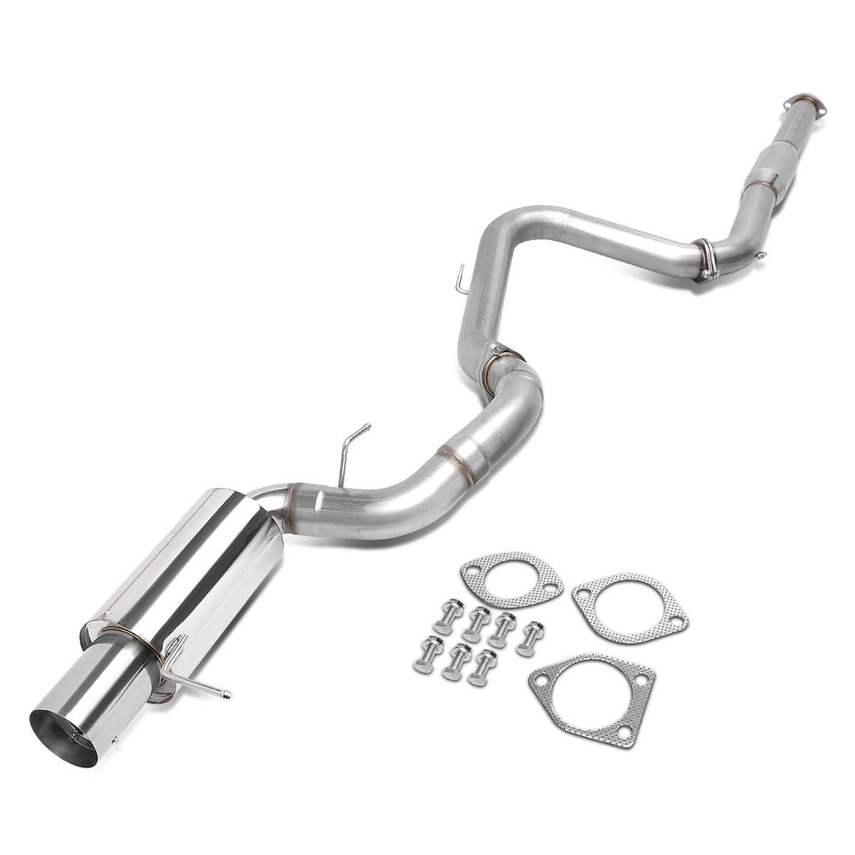 2000-2005 Mitsubishi Eclipse V6 Single Tip Catback Exhaust Stainless Steel
