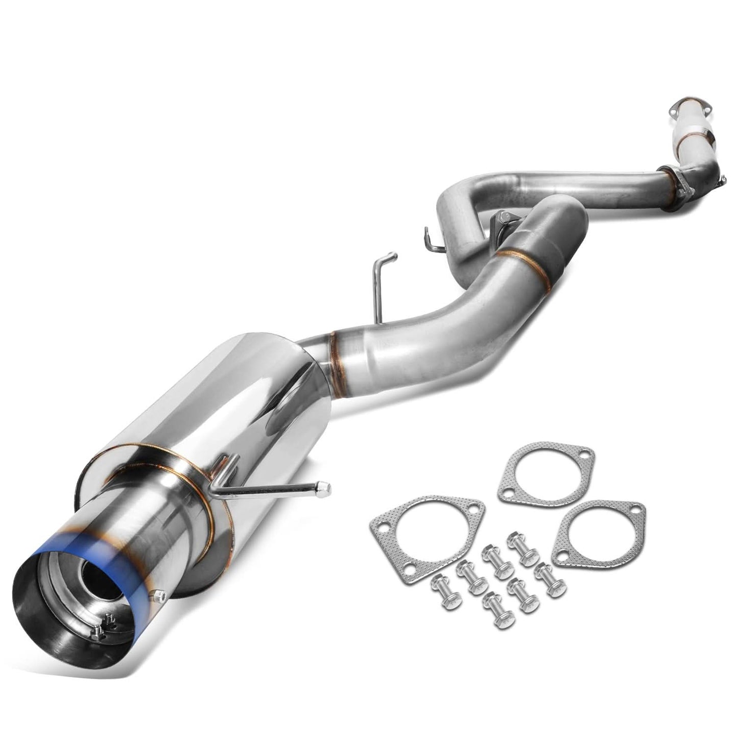 00-05 Mitsubishi Eclipse V6 Catback Exhaust Single Burnt Tip Stainless Steel