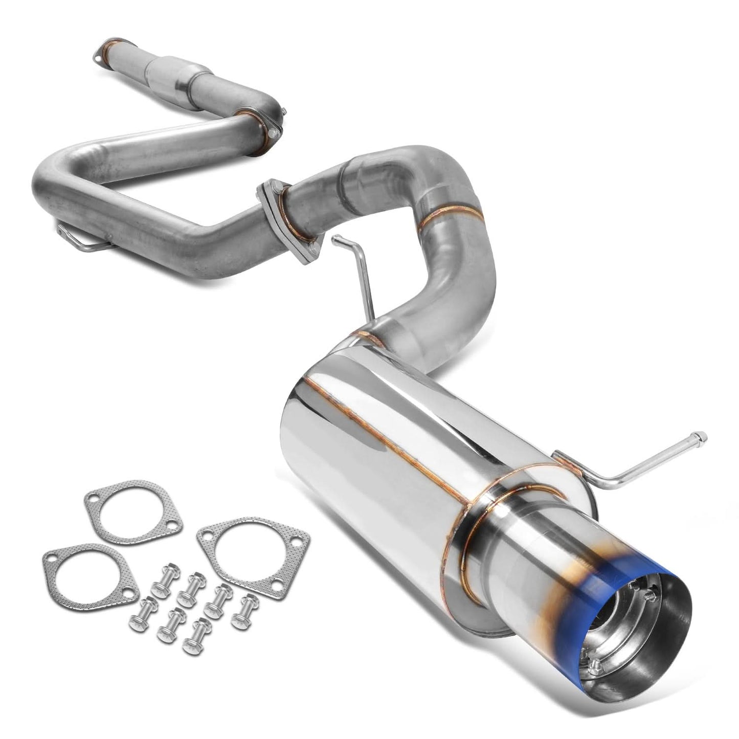 00-05 Mitsubishi Eclipse V6 Catback Exhaust Single Burnt Tip Stainless Steel