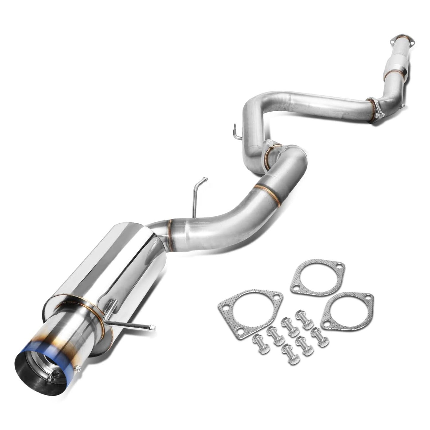 00-05 Mitsubishi Eclipse V6 Catback Exhaust Single Burnt Tip Stainless Steel