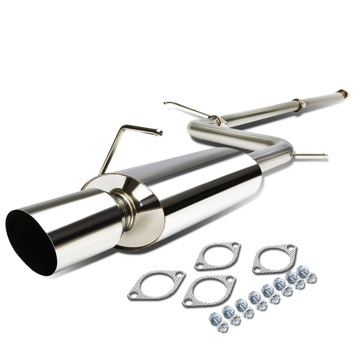2006-2012 Mitsubishi Eclipse Single Tip Catback Exhaust Stainless Steel