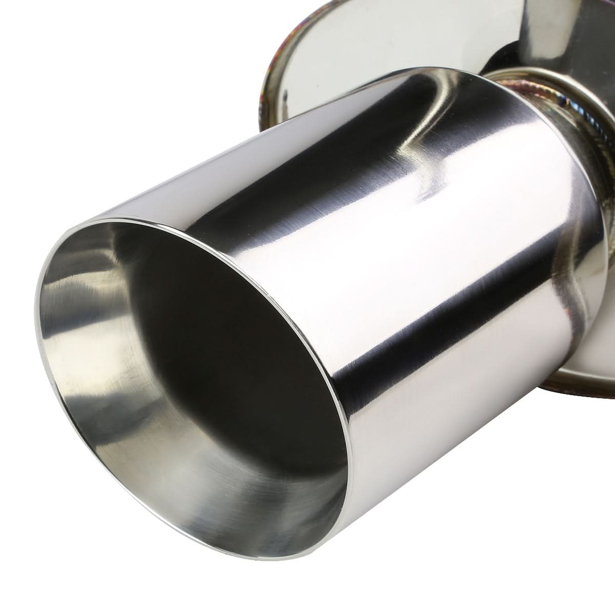 06-12 Mitsubishi Eclipse Single Rolled Tip Catback Exhaust Stainless Steel