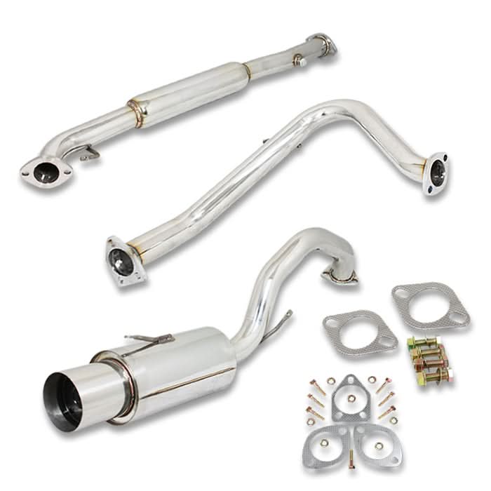 95-99 Mitsubishi Eclipse Non Turbo Catback Exhaust Single Tip Stainless Steel